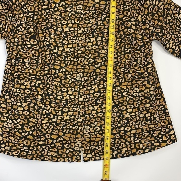 Who What Wear Women's Jacket Lined Cheetah Animal Print Size 2X - Picture 3 of 10